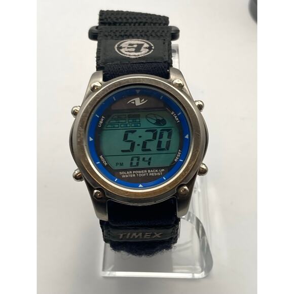 Athletic Works Men Multifunction Watch AW052 New Battery Solar Back-Up-Adjustabl - Picture 6 of 10